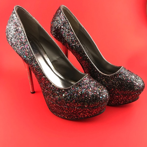 Charlotte Russe Sequins Heels - Picture 2 of 8